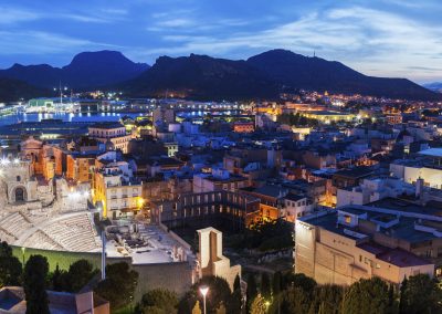 study-abroad-cartagena-spain-city-skyline-night-architecture